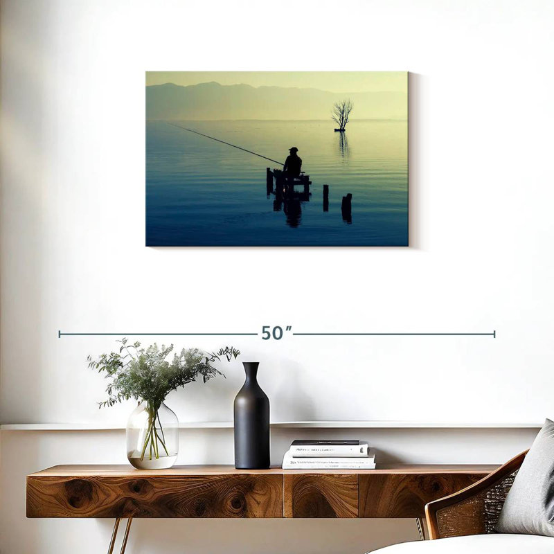 Senne Old Dock Fisherman, 20" H x 30" W