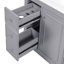 Meuble-lavabo moderne avec lavabo en céramique durable et rangement spacieux, parfait pour un décor compact et élégant.