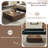 35.4” Single Walnut Square Coffee Table With Storage-428524579