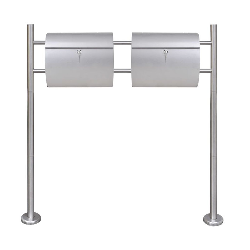Steel Post Mounted Post Box