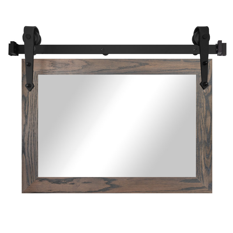 Miroir Manoil, Gris carbone, 26 po x 33 po