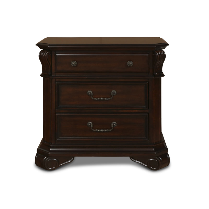 Ehan 30'' W Solid Wood Nightstand