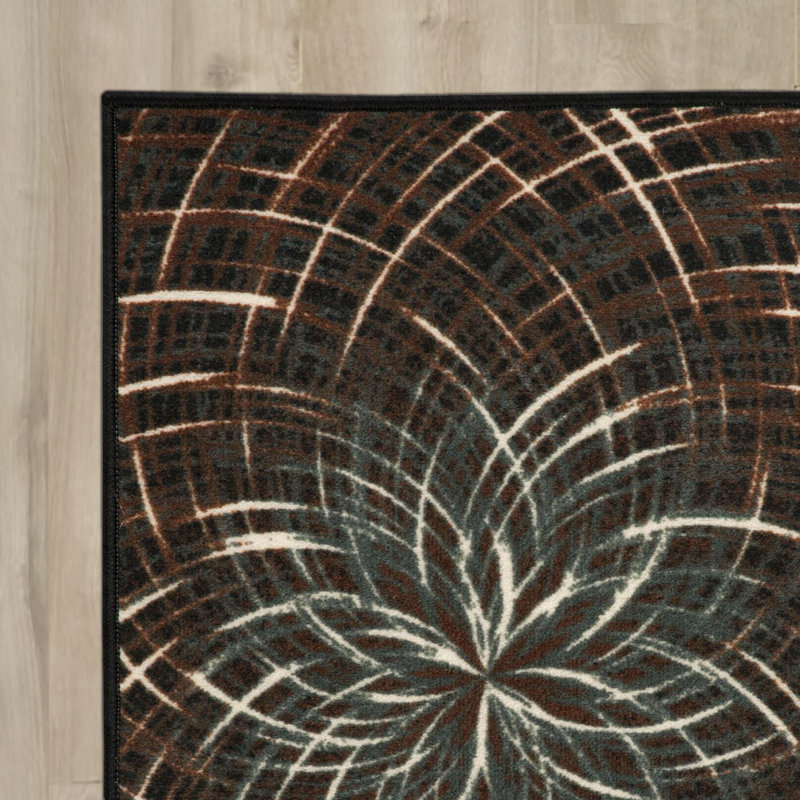 Doyers Abstract Indoor Rug, Rectangle 5' x 7'