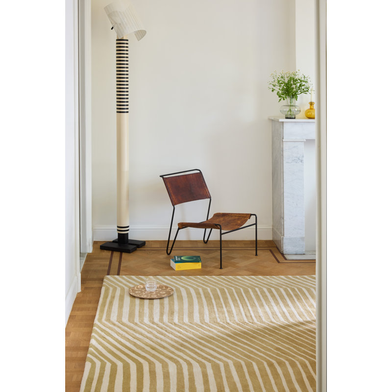 Kalasääski Light Green | 134007, Rectangle 5'7" x 7'10", Brass