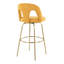Ensemble de tabourets pivotants contemporains avec repose-pieds rond-129455918