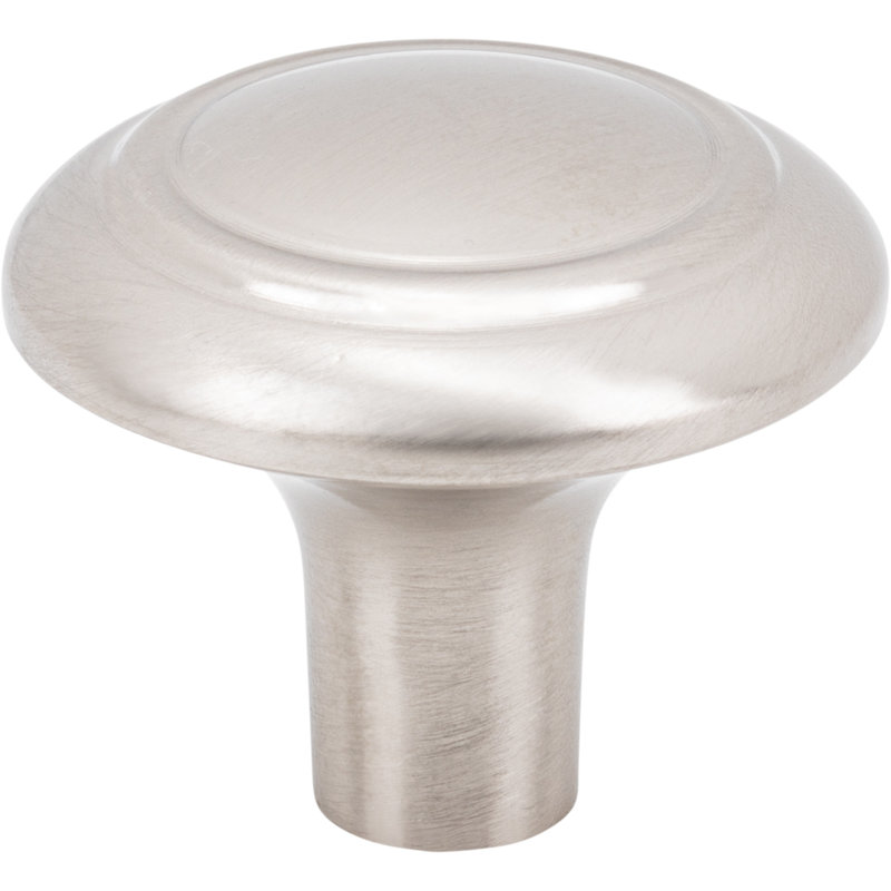 Cala 1 3/16" Diameter Round Knob, Brushed Satin Nickel