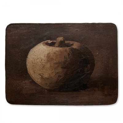 Tapis de bain texturé pomme brune