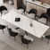 78.74'' To 110.24'' Rectangular Extendable Dining Table With Sintered Stone Top For 8-10