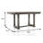 60.4" W Rustic Dining Table, Gray