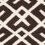 Tapis géométrique en laine / coton tissé à la main Fung en brun / ivoire-1676845540