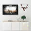 Deer Stag In The Fog - Wrapped Canvas-56648245