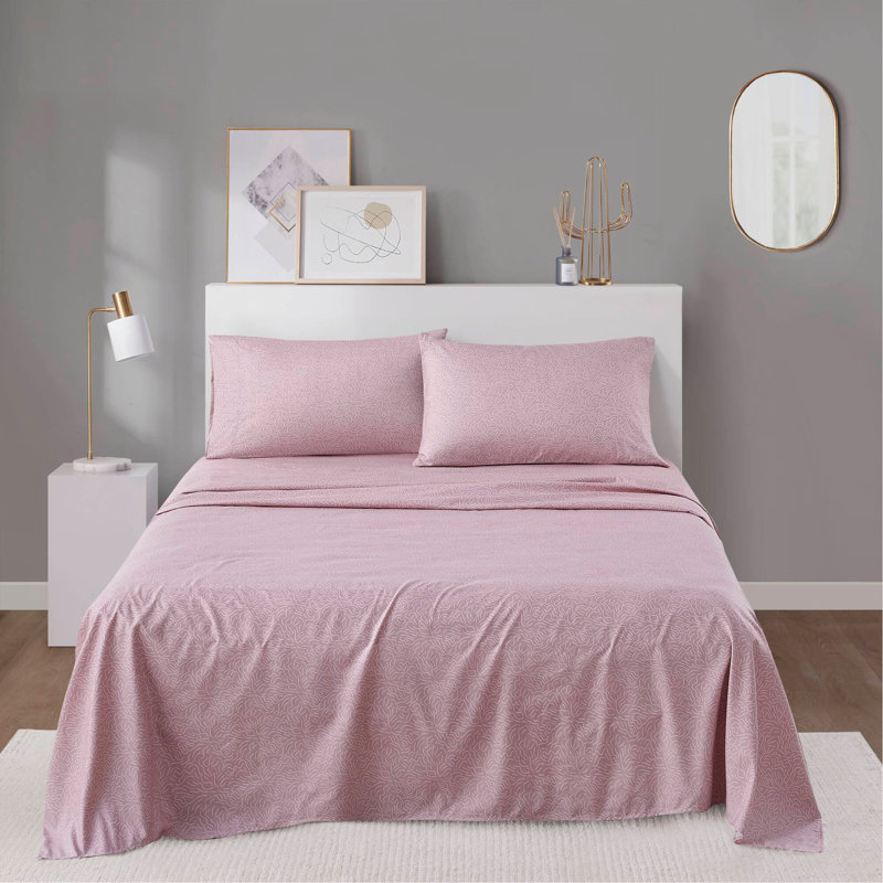 Printed Microfiber Sheet Set Full