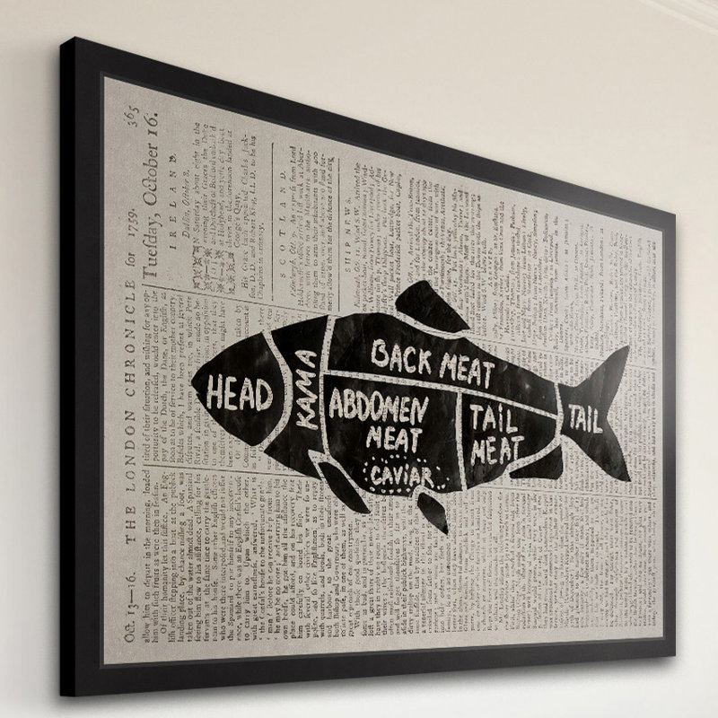 " Fish Cuts II " by Eyre Tarney, 30" H x 45" W x 1.5" D