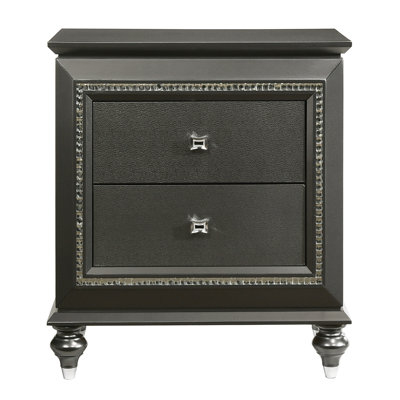 Bedroom Night Stand, Nightstand With 2 Drawers