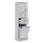 Armoire de salle de bain haute autoportante de 75,62 po de hauteur avec 1 tiroir et 1 armoire, compartiment inclinable et grande capacité de rangement de 80 lb.-12811478