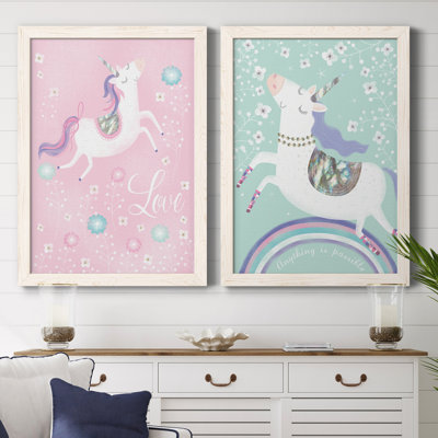 «Love Unicorn», ensemble de 2 impressions