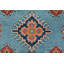 Tapis bleu nouvel âge en laine 6 pi 8 po x 9 pi 8 po Morrise