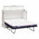 Urthe Queen Trifold Cabinet Murphy Bed with Memory Foam Mattress and Storage Drawers