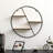 17 Stories Elegant 3-tier Decorative Floating Circular Silhouette Wall Shelf - Circular Metal And Wood Wall-mounted Shelf For Entryway, Bathroom, Bedroom, And Living Room Decor, Black Finish