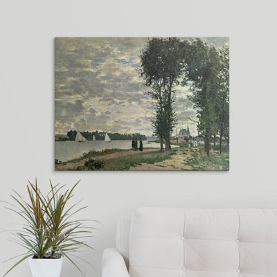 Claude " The Banks Of The Seine At Argenteuil, 1872 " by Claude Monet