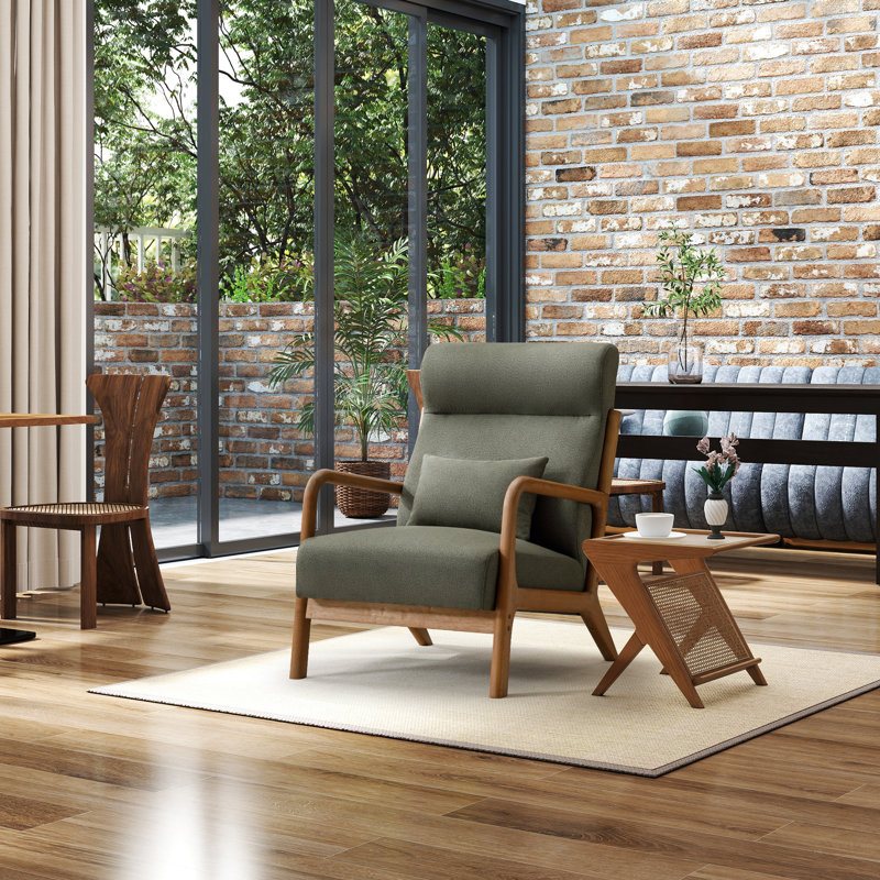 Wade Logan® Ayyash 26'' Wide Transitional Traditional Upholstered