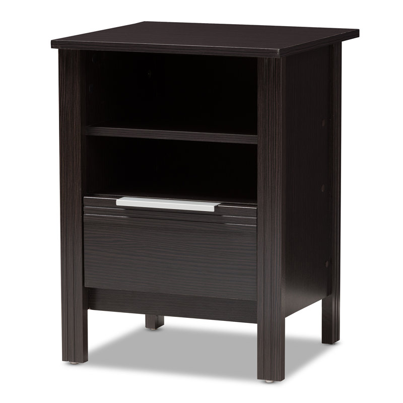 43.9cm W Manufactured Wood Bedside Table
