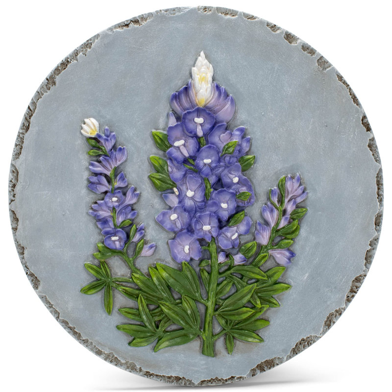 Rosalind Wheeler 12 inch Round Cast Resin Decorative Garden Stepping ...