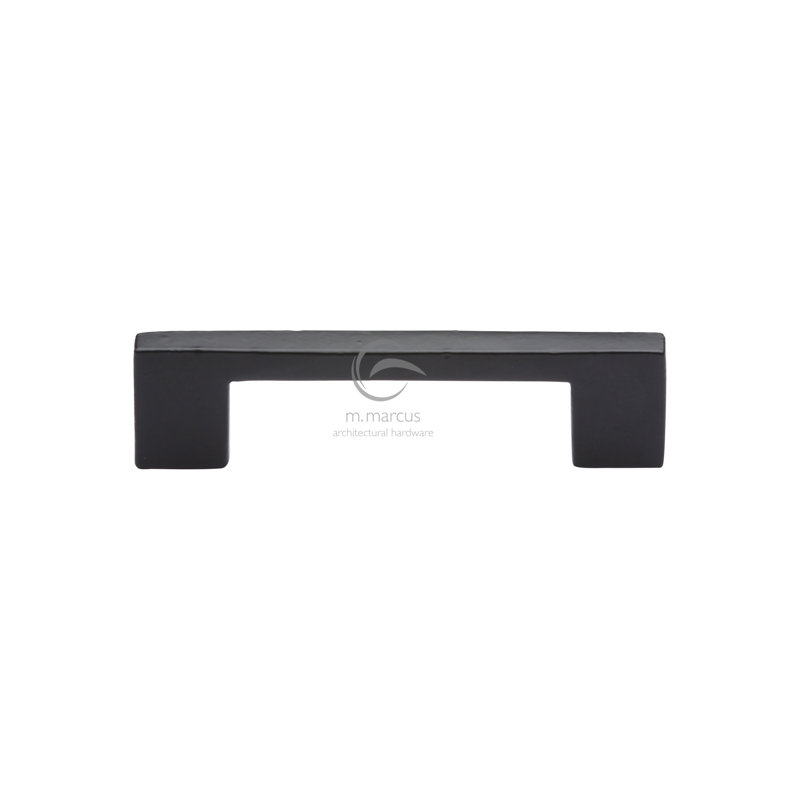 Heritage Brass Matt Black Rustic Iron Cabinet Pull Urban Design, 15.2cm L x 3cm W x 2.8cm D