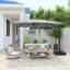 Parasol carré en porte-à-faux pour patio (sans base de parasol)-100145734-100145730