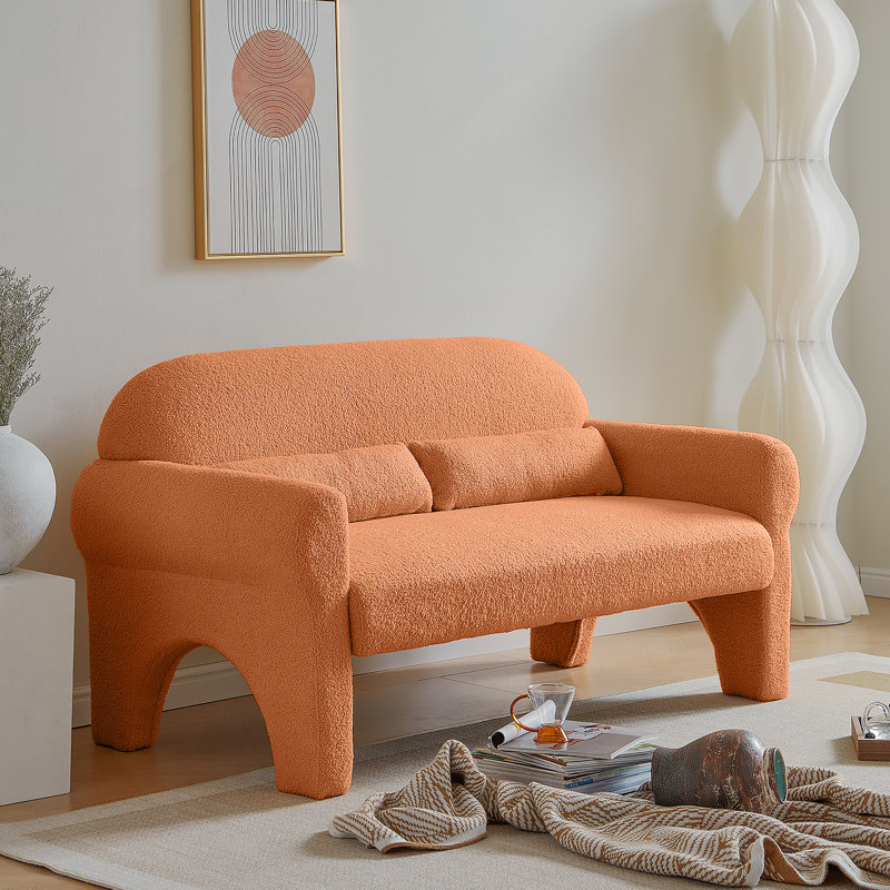 Causeuse moderne pour le salon, Orange