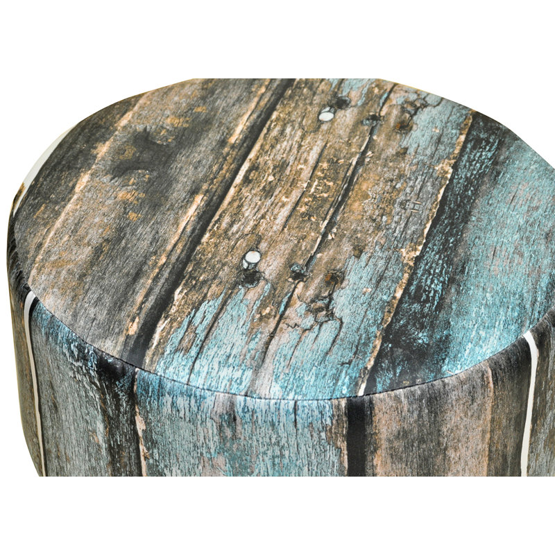 Solid + Manufactured Wood Accent Stool