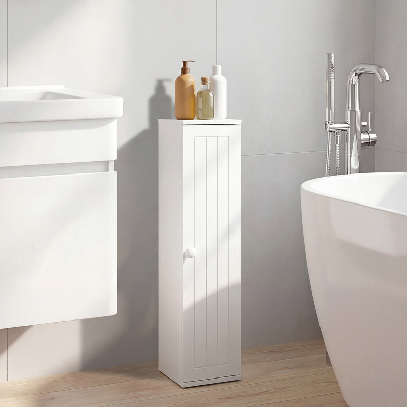 Armoire de rangement pour papier hygiénique étroit l 6,5 po x H 27 po x P 7 po Red Barrel Studio