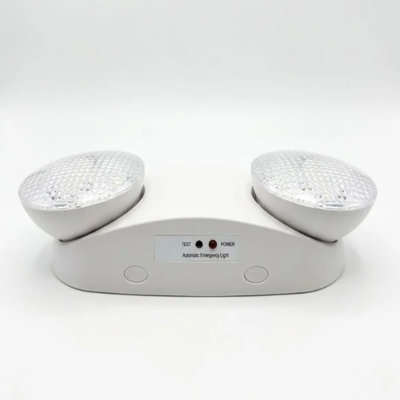 Éclairage de secours d'extérieur double E2 | IP65 imperméable | 2,4 W | Batterie de secours de 90 minutes | 120 à 277 V