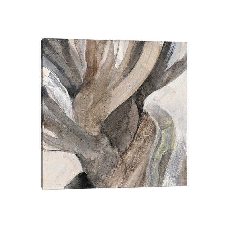 «Driftwood I» par - Toile tendue, H 12 po x l 12 po x P 0,75 po, Toile tendue
