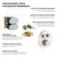 Ensemble complet de robinetterie de douche thermostatique circulaire à 2 fonctions-134155033