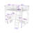 Metal Loft Bed With Desk, Charge Station, LED Lighting, Shelves, Wardrobe And Storage Drawer-1732877208