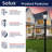 Solus 7, 8, or 10 ft. Direct Burial Lamp Post with Decorative Cross Arm, Convenience Outlet, and Dusk-to-Dawn Photocell Sensor-68896476-68896477