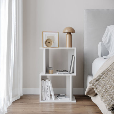 Sulmy Solid Wood Ladder Bookcase