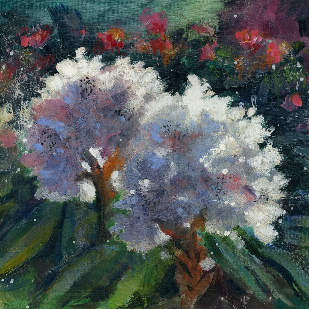 Leinwandbild Rhododendron Portrait I von Anne Farrall Doyle