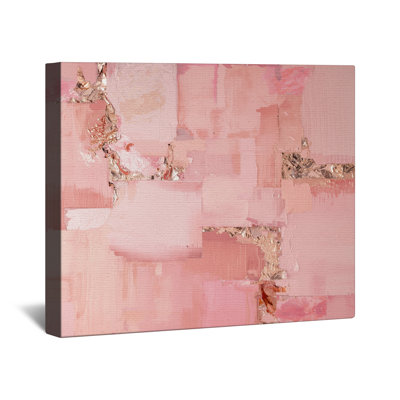 Pink Abstract Texture Canvas Gallery Wrap in Many Sizes