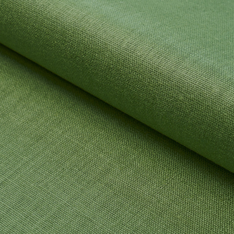 Tissu en lin verni Leo, Vert