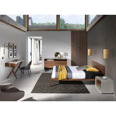 55cm W Manufactured Wood Bedside Table