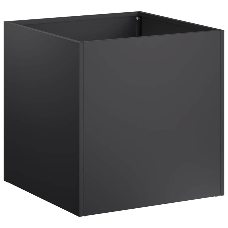 Planter, 45cm H x 45cm W x 45cm D, Black, 1