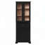 Armoire de rangement de 67,2 po de hauteur avec portes en verre trempé, tablettes réglables et tiroir-1179460766