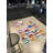 Multi-Colored "Fantastic" Lettered Alphabet Patterned Creative Modern Decorative Rug-2136285474