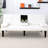White , 67 - Inch, Bed, Cup Holder, Small Dormitory Spaces 2 Seat Solid Wood Frame, Foldable Design