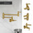 Wall Mount Brass Pot Filler with 2 Handles-64151373