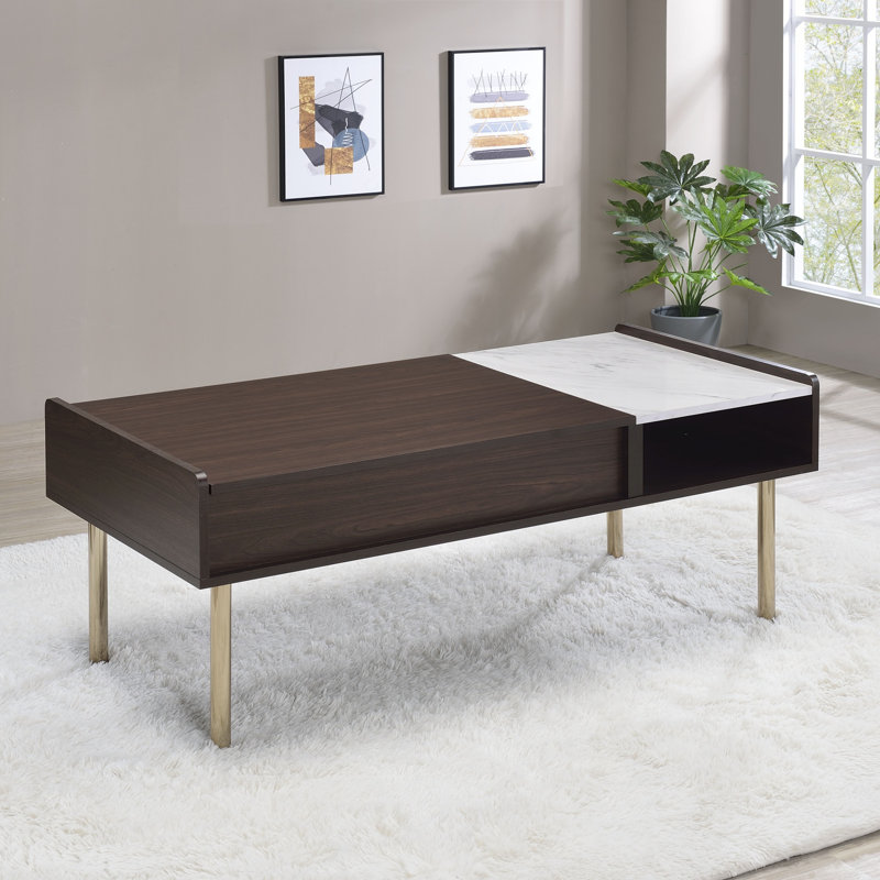 Table basse à plateau relevable