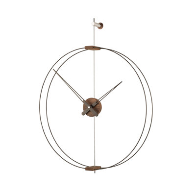 Mini Barcelona Solid Wood,Metal,Fibreglass Wall Clock