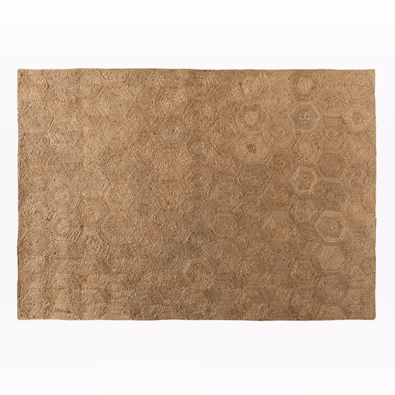 Tapis de style moderne et contemporain en chanvre Key note, l 62,71 po x L 90,3 po